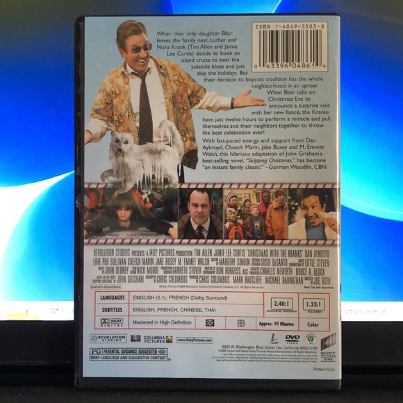 Columbia Pictures Media Christmas With The Kranks Dvd Tim Allen